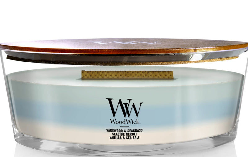 Ocean Ellipse Woodwick Candle 🔥 - Lemon And Lavender Toronto