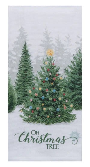 OH Christmas Tree Tea Towel-Terry Cloth - Lemon And Lavender Toronto