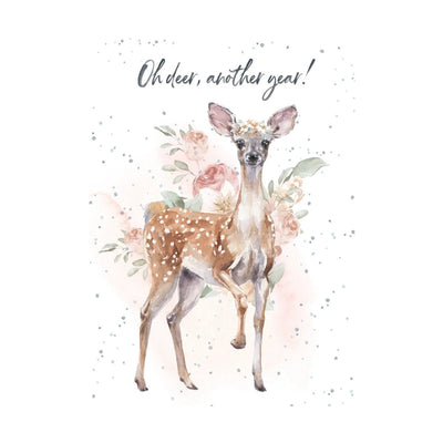 Oh Deer, Another Year Card - Lemon And Lavender Toronto