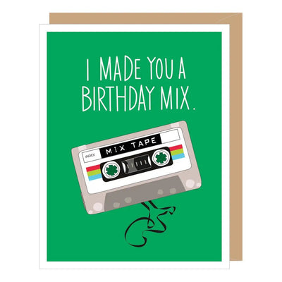 Old School Mix Tape Birthday Card - Lemon And Lavender Toronto