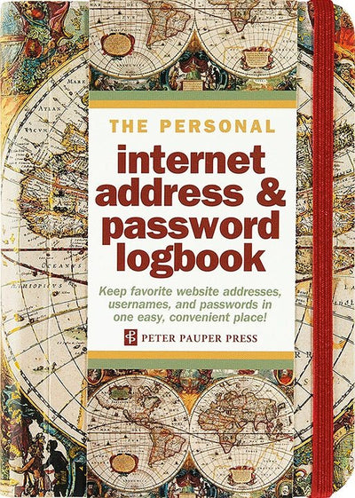 Old World Internet Address & Password Logbook - Lemon And Lavender Toronto