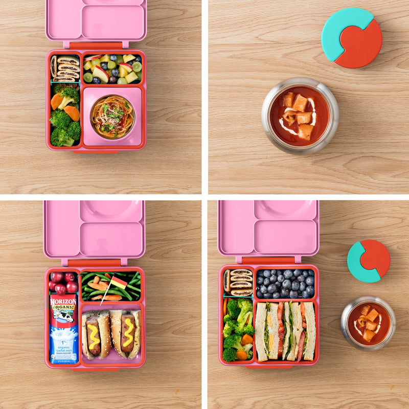 OmieBox Lunch Container - Pink - Lemon And Lavender Toronto