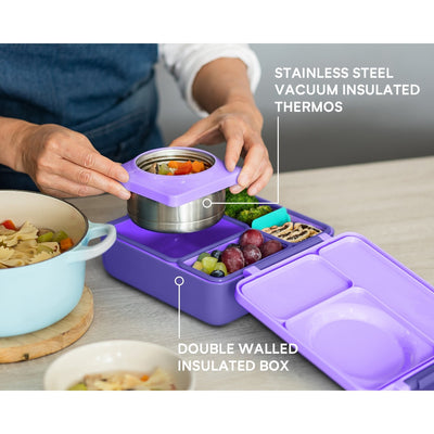 OmieBox Lunch Container - Purple - Lemon And Lavender Toronto
