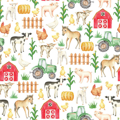 On the Farm Gift Wrapping Paper Roll - Lemon And Lavender Toronto