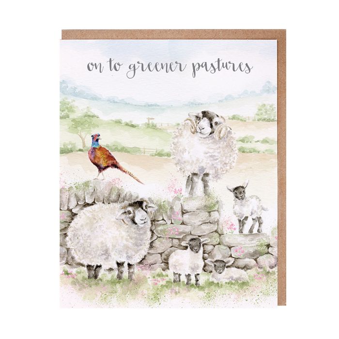 On to greener Pastures Card - Lemon And Lavender Toronto