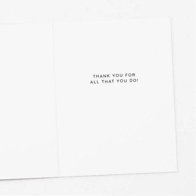 One Day With A Great Teacher Quote, Thank You Card - Lemon And Lavender Toronto