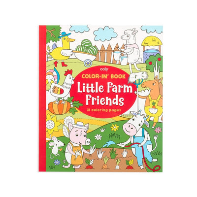 Ooly - Color-in' Book: Little Farm Friends (8" x 10") - Lemon And Lavender Toronto