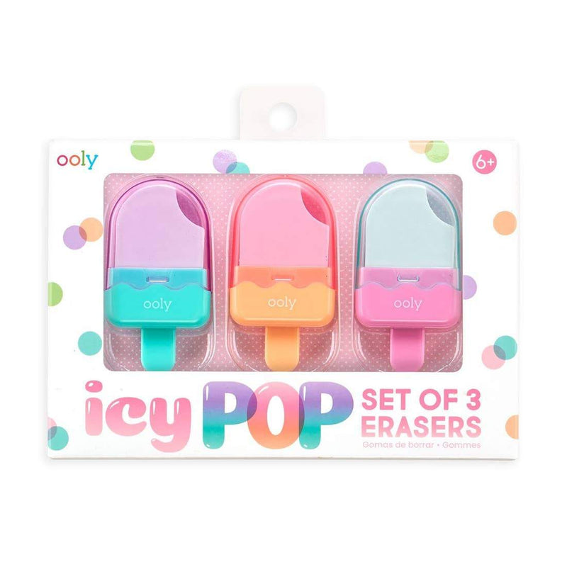 Ooly - Icy Pop Eraser 2.0 - Set of 3 - Lemon And Lavender Toronto