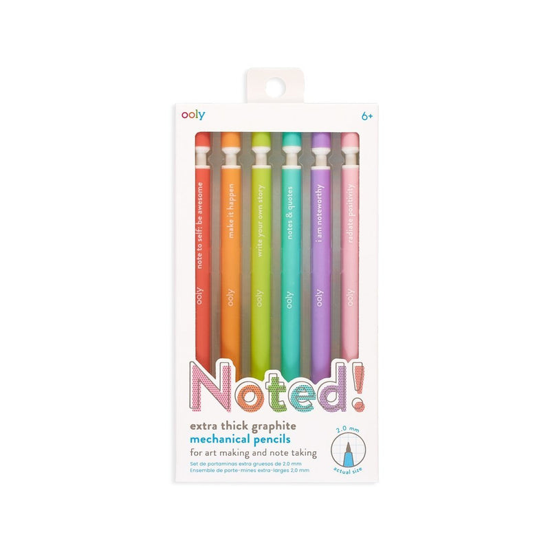 Ooly - Noted! Graphite Mechanical Pencils - Set of 6 - Lemon And Lavender Toronto