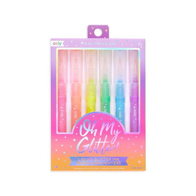 Ooly -Oh My Glitter! Neon Highlighters - Set of 6 - Lemon And Lavender Toronto