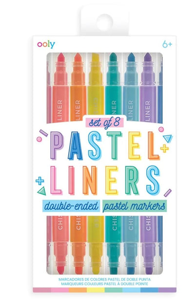 Ooly - Pastel Liners Double Ended Markers - Lemon And Lavender Toronto