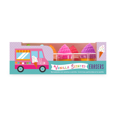 Ooly - Petite Sweets Ice Cream Shoppe Erasers - Set of 6 - Lemon And Lavender Toronto