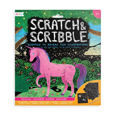 Ooly - Scratch & Scribble " Magical Unicorns" - Lemon And Lavender Toronto