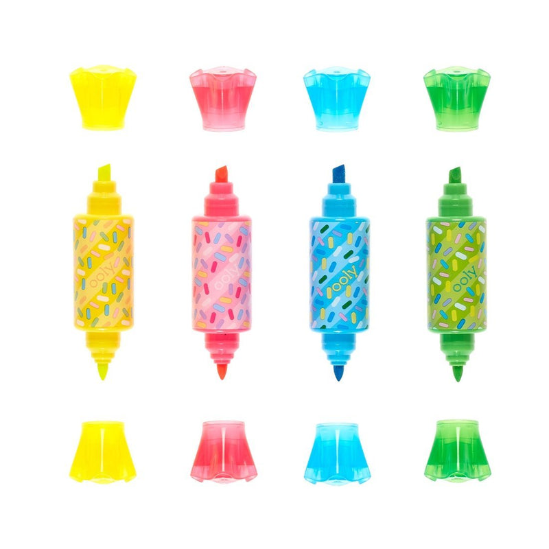 Ooly - Sugar Joy Scented Double-Ended Highlighters (Set of 4) - Lemon And Lavender Toronto