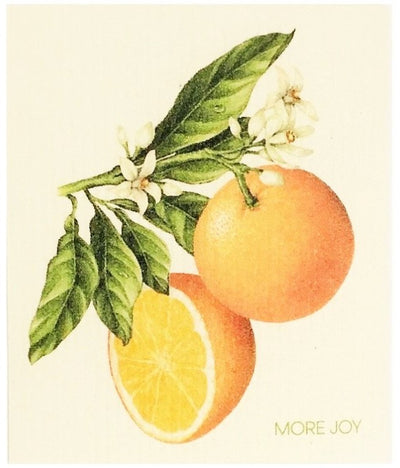 Oranges - 1 Swedish Dish Cloth - Lemon And Lavender Toronto