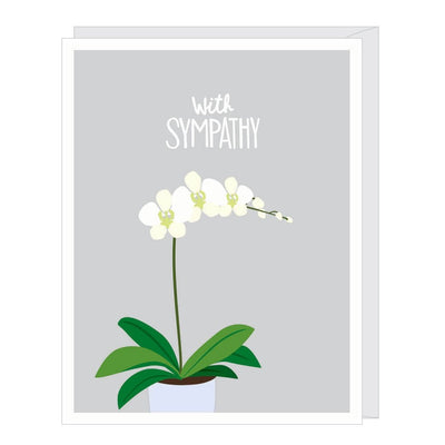 Orchid Sympathy Card - Lemon And Lavender Toronto
