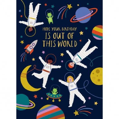 Out of this World Birthday Card - Lemon And Lavender Toronto