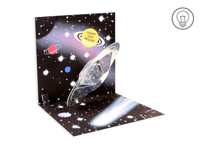 Outer Space Light Up Pop Up Card - Lemon And Lavender Toronto