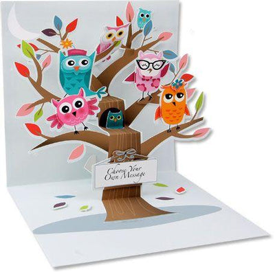 Owl Family Pop Up Card - Lemon And Lavender Toronto