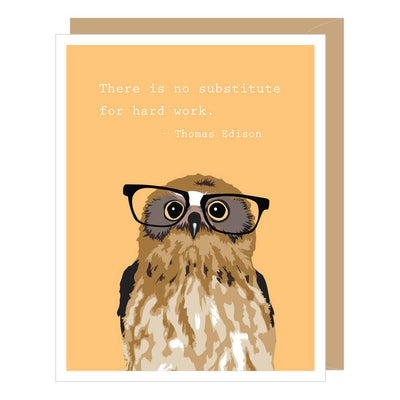 Owl Graduation Card-Thomas Edison Quote - Lemon And Lavender Toronto