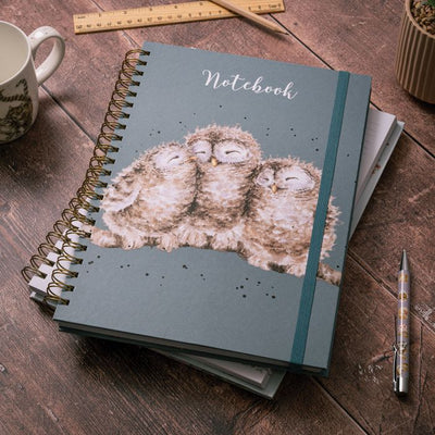 Owl Notebook - Owlets - Lemon And Lavender Toronto