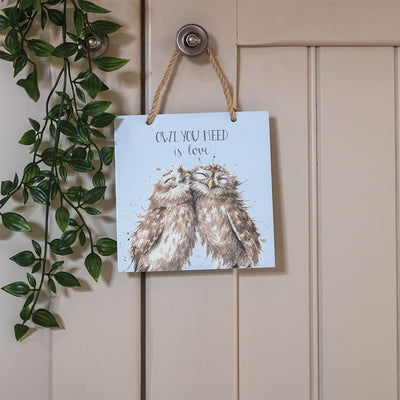 OWL YOU NEED IS LOVE' WOODEN PLAQUE - Lemon And Lavender Toronto