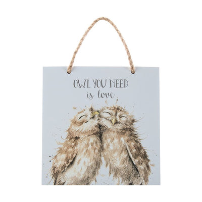 OWL YOU NEED IS LOVE' WOODEN PLAQUE - Lemon And Lavender Toronto