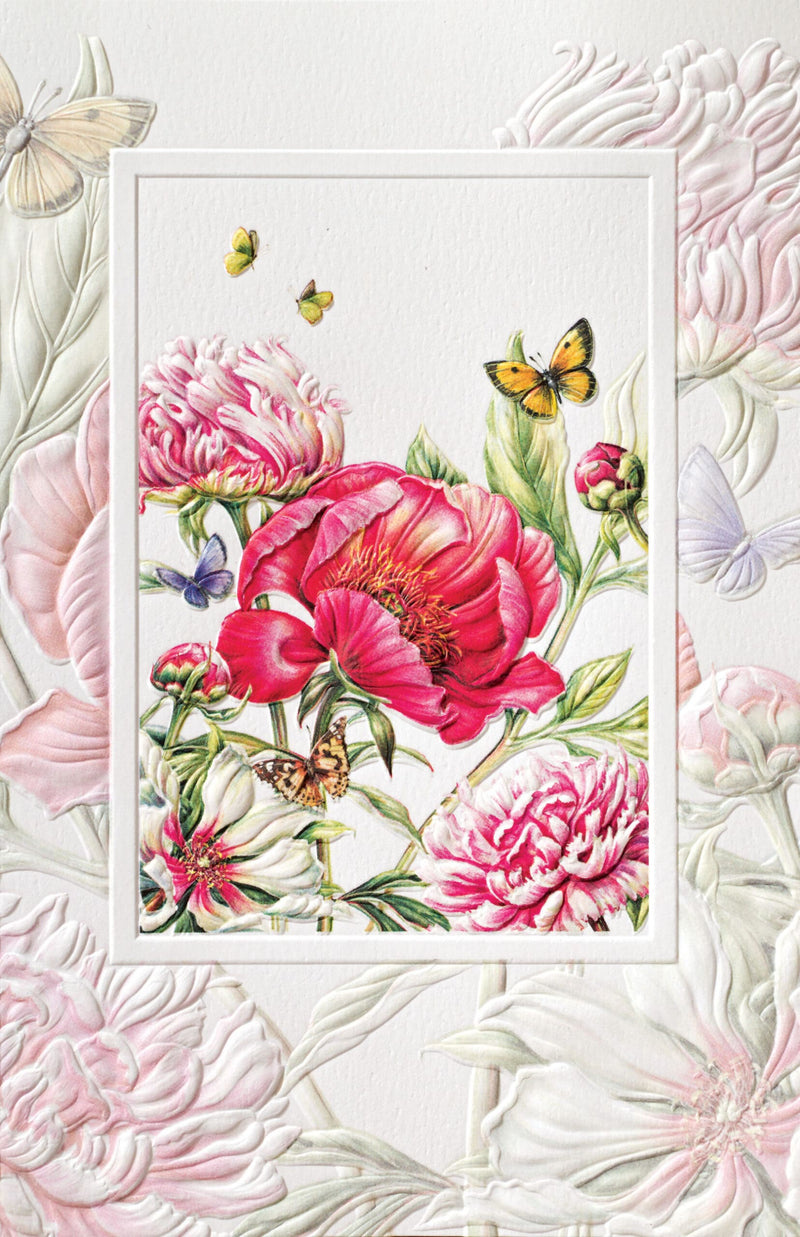 Paeonia Greeting Card - Lemon And Lavender Toronto