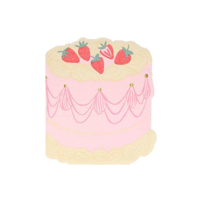 Paris Pink Strawberry Cake Napkins-Meri Meri - Lemon And Lavender Toronto