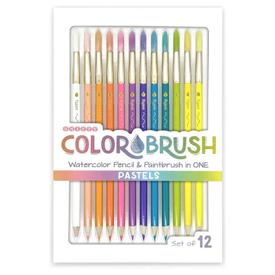Pastel Colorbrush - Watercolor Pencil/Paintbrush - Set of 12 - Lemon And Lavender Toronto