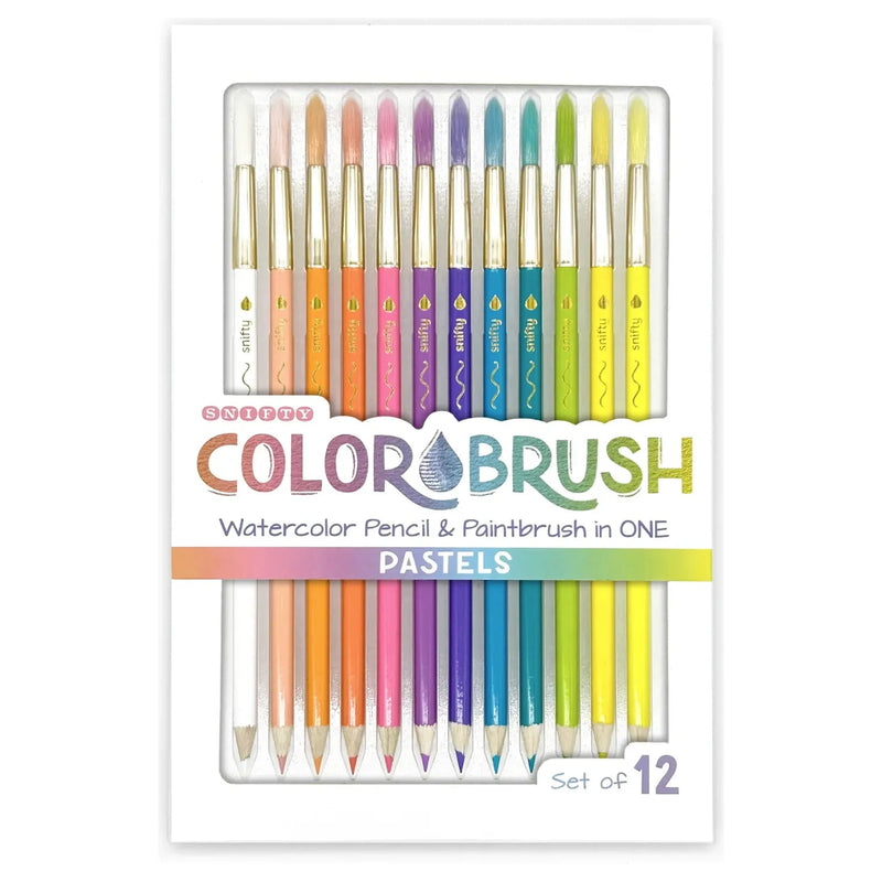 Pastel Colorbrush - Watercolor Pencil/Paintbrush - Set of 12 - Lemon And Lavender Toronto