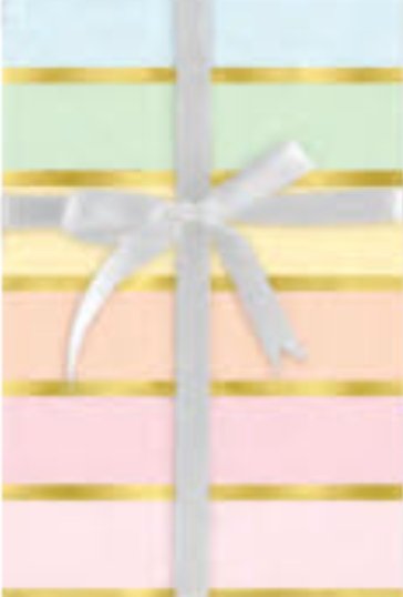 Pastel Pinwheel Gift Wrapping 5 ft. Roll Wrap - Lemon And Lavender Toronto