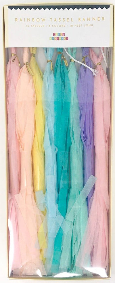 Pastel Rainbow Tassel Banner - Lemon And Lavender Toronto