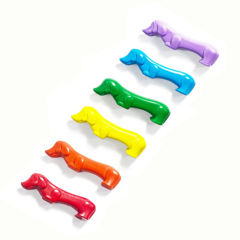 Pawsome Pups Dog Crayons - Set of 6 - Lemon And Lavender Toronto