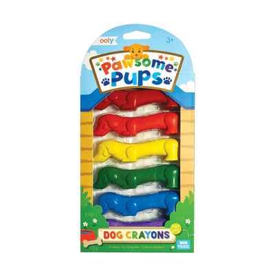 Pawsome Pups Dog Crayons - Set of 6 - Lemon And Lavender Toronto