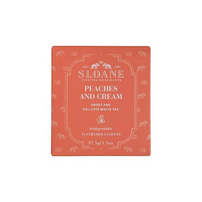Peaches & Cream Box of 15 Sachets- Sloane Tea - Lemon And Lavender Toronto