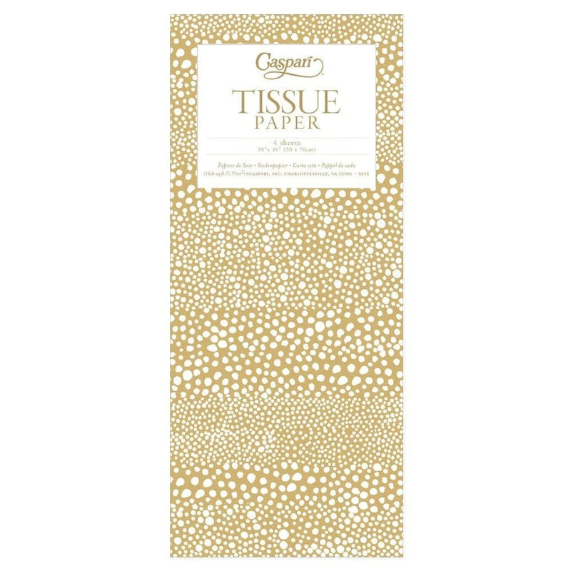 Pebble Tissue Paper in Gold - 4 Sheets Included - Lemon And Lavender Toronto
