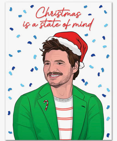 Pedro Christmas Is A State of Mind Holiday Card - Lemon And Lavender Toronto