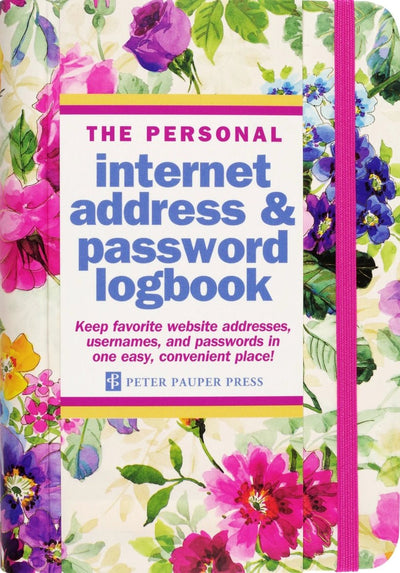 Peony Garden Internet Address & Password Logbook - Lemon And Lavender Toronto