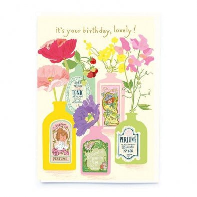 Perfume Bottles Card - Lemon And Lavender Toronto
