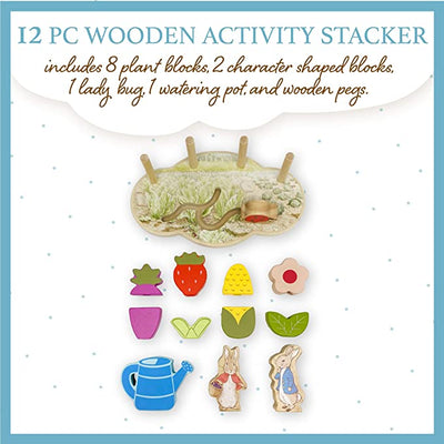 Peter Rabbit Garden Wooden Activity Stacker - Lemon And Lavender Toronto