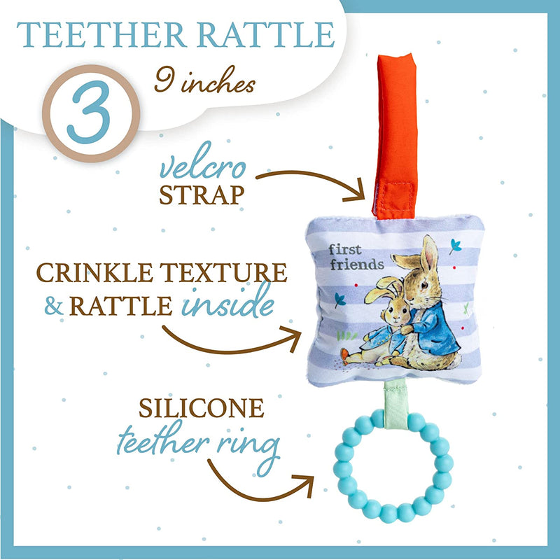 Peter Rabbit Gift Set with Stuffed Animal, Rattle, and Teether - Lemon And Lavender Toronto