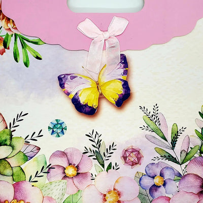 Pink Butterfly Gift bag (large) - Lemon And Lavender Toronto