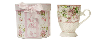 Pink Flowers Mug in a Box - Lemon And Lavender Toronto