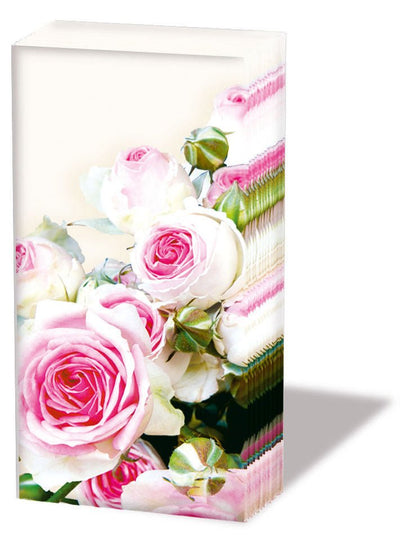 Pink Roses Pocket Tissue - Lemon And Lavender Toronto