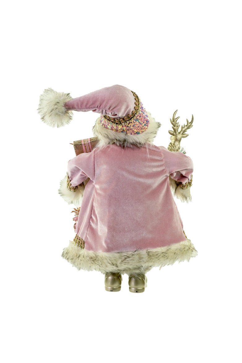 Pink Standing Luxurious Santa Claus - Lemon And Lavender Toronto