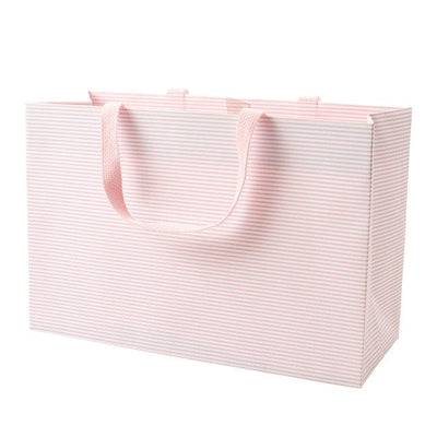 Pink Stripe Medium Gift Bag in Blush - Lemon And Lavender Toronto