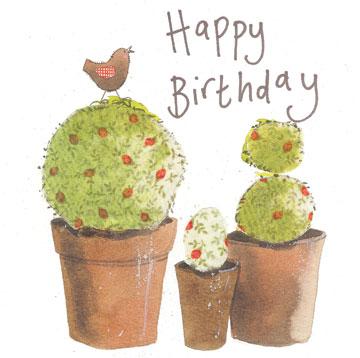 Planters Happy Birthday Card - Lemon And Lavender Toronto
