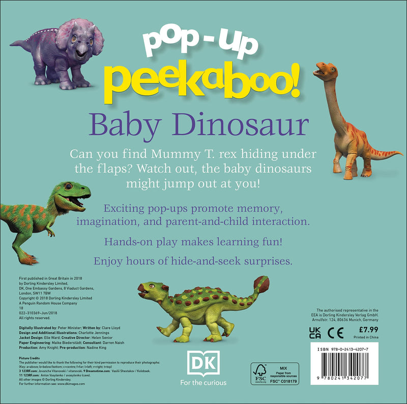 Pop-up Peekaboo! Baby Dinosaur - Lemon And Lavender Toronto