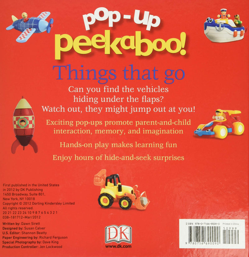 Pop -Up Peekaboo! Things that go - Lemon And Lavender Toronto